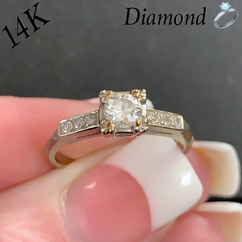 SOLD 🔥 14K 0.33 ctw Diamond Engagement Ring